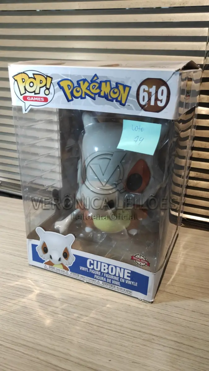 LOTE 074 - Funko Pop 619 - Pokemon Cubone - Grande