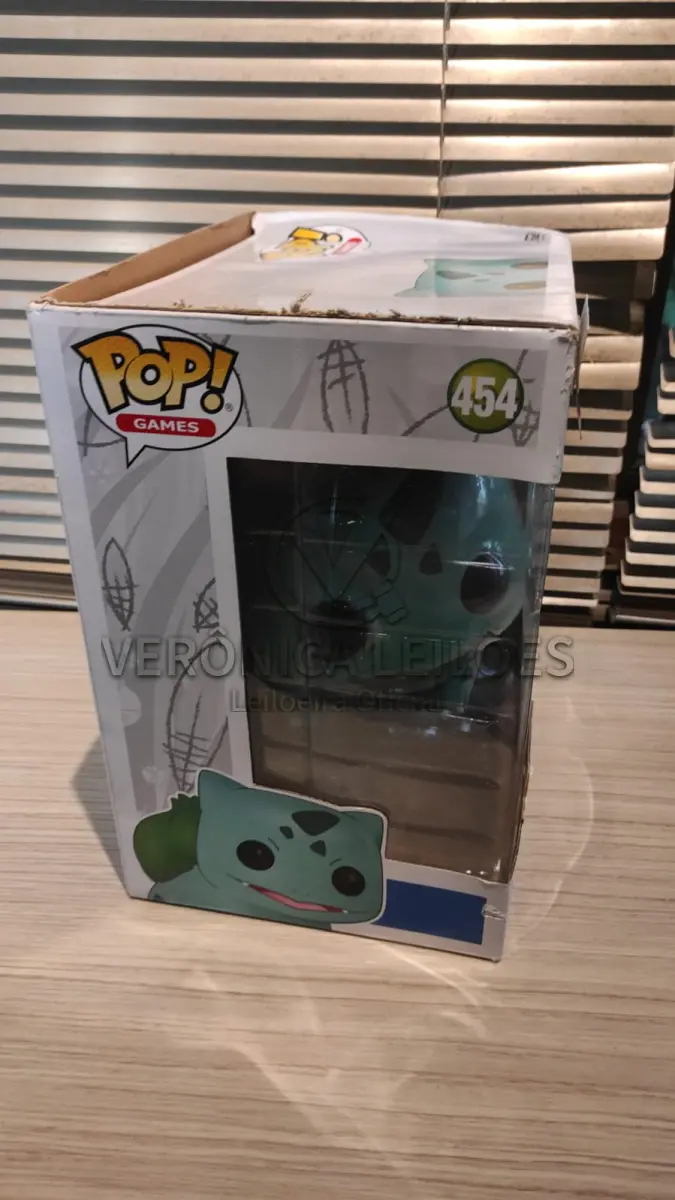 LOTE 067 - Funko Pop! Games Pokemon Bulbasaur cod 454 Grande