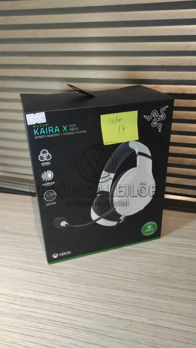 LOTE 017 - Fone de ouvido/Headset Razer Kaira X com fio - Branco
