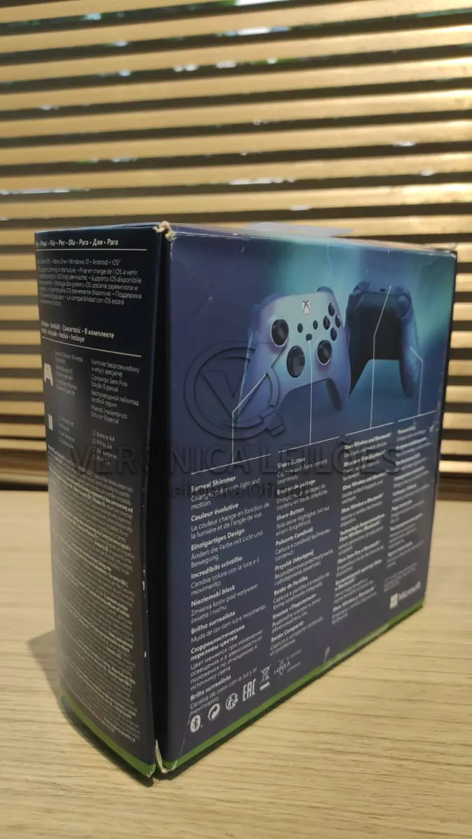 LOTE 041 - Controle para videogame XBOX Aqua Shift