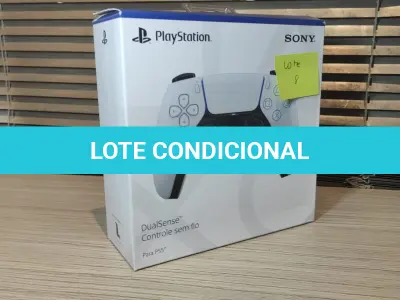 LOTE 008 - Controle para videogame Playstation 5 - Dualsense -  Branco
