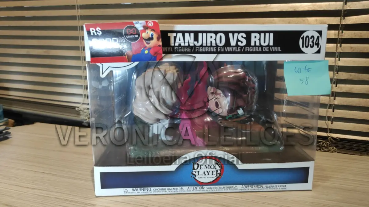 LOTE 058 - Funko Pop! Moment - Demon Slayer - Tanjiro vs Rui cod 1034 - médio