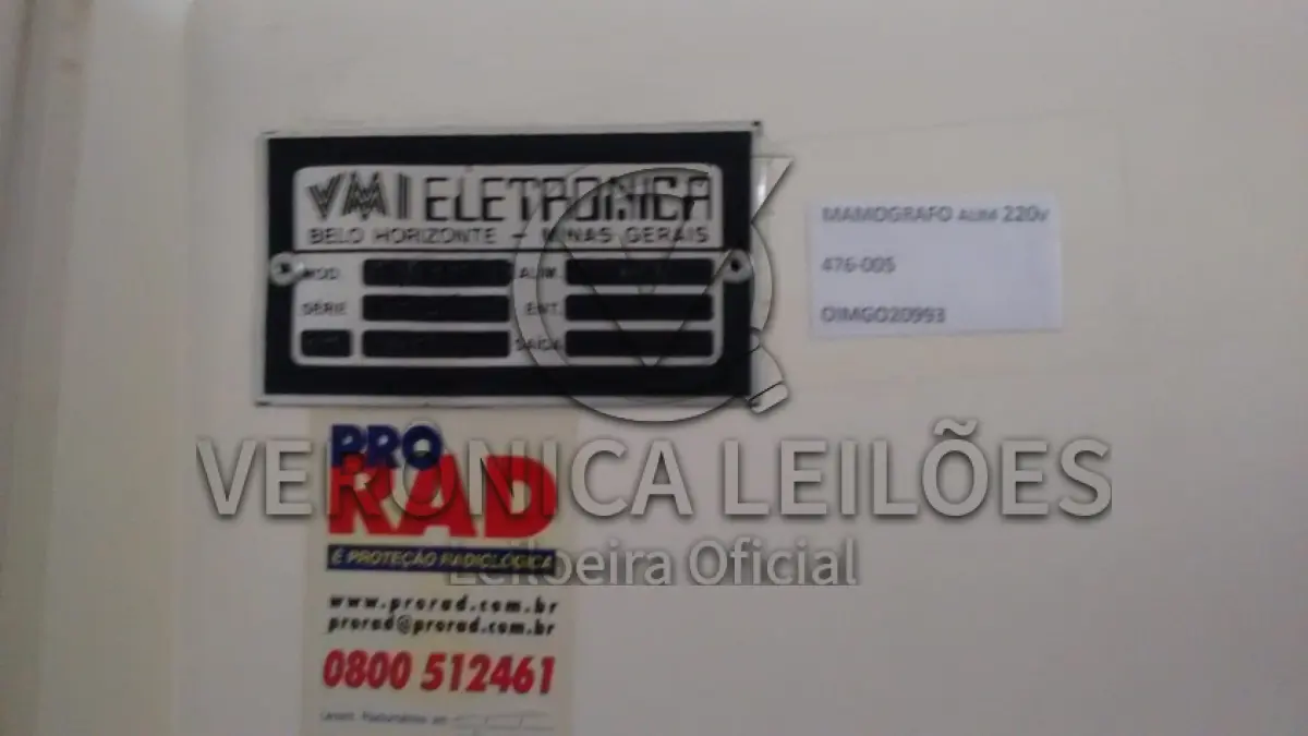 LOTE 001 - Mamógrafo