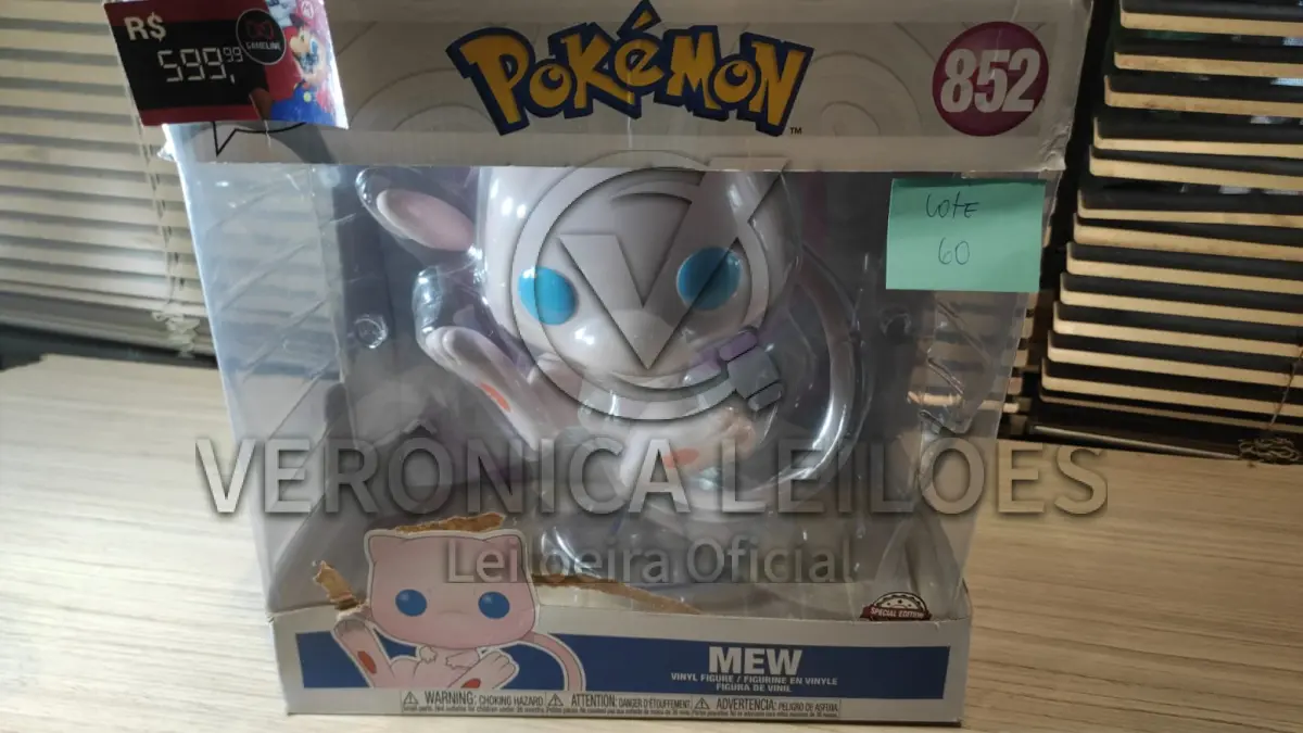 LOTE 060 - Funko Pop! Pokemon - Mew - Cod 852 - Grande