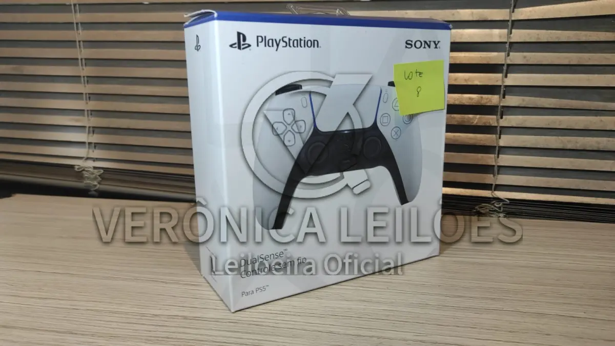 LOTE 008 - Controle para videogame Playstation 5 - Dualsense -  Branco