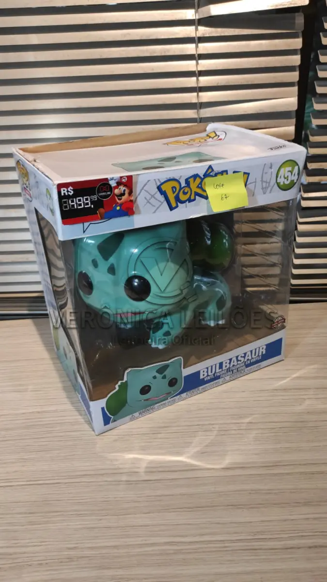 LOTE 067 - Funko Pop! Games Pokemon Bulbasaur cod 454 Grande