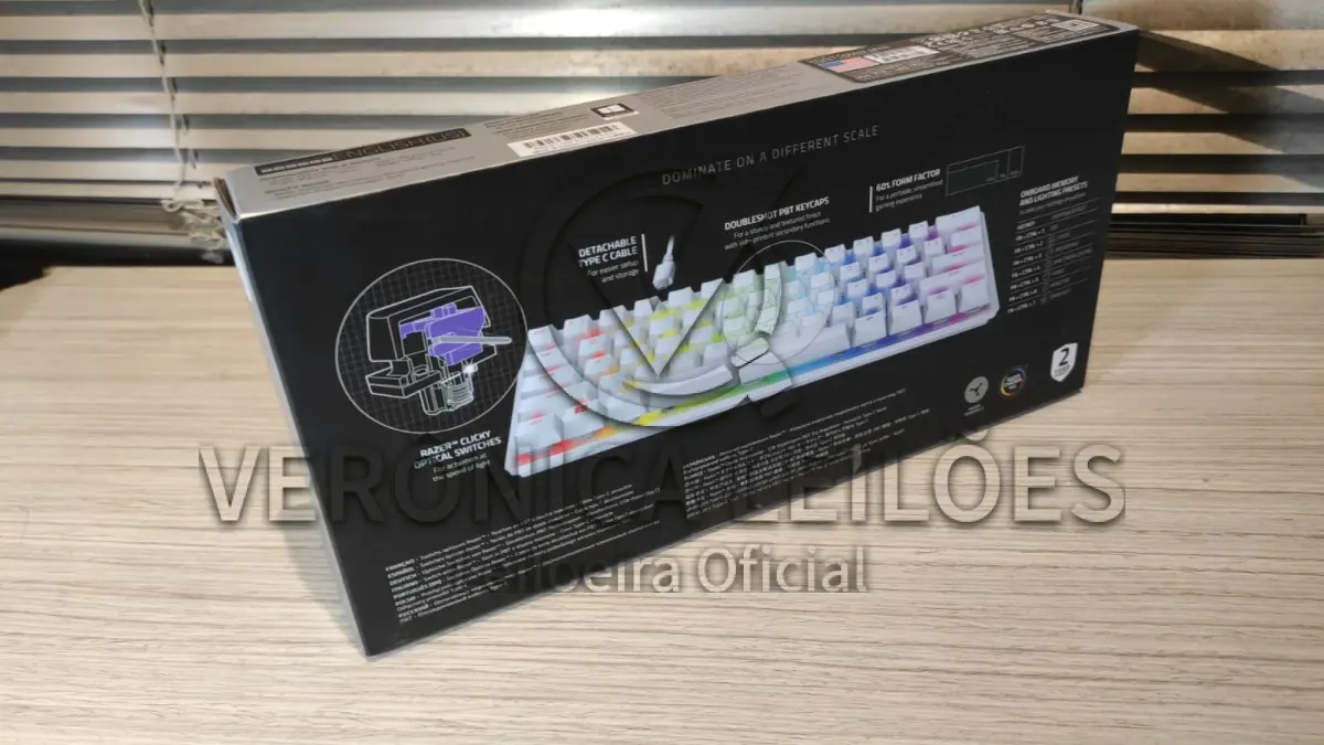 LOTE 049 - Teclado Razer Huntsman mini mercury
