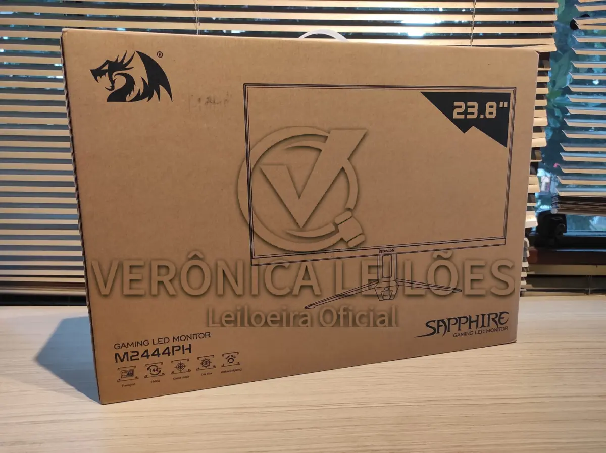 LOTE 001 - Monitor para computador Monitor Gamer Redragon Sapphire 23,8' (HDMI, VGA, DP) - M2444PH