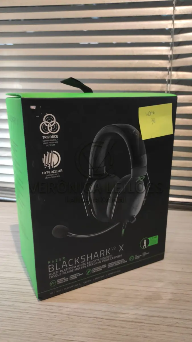 LOTE 038 - Fone de ouvido/Headset Razer Blackshark v2 X