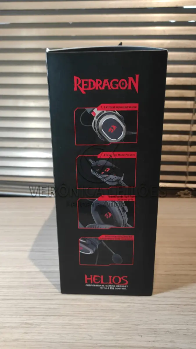 LOTE 046 - Fone de ouvido/Headset Gamer USB Redragon Helios H710