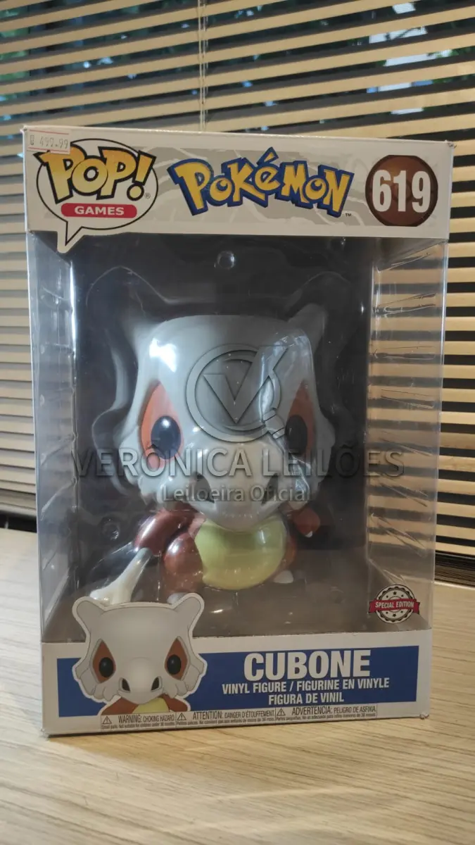 LOTE 062 - Funko Pop 619 - Pokemon Cubone - Grande
