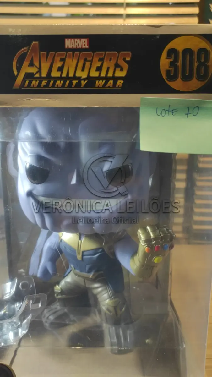 LOTE 070 - Funko Pop! Av. infinity wars - Thanos - 308- Grande